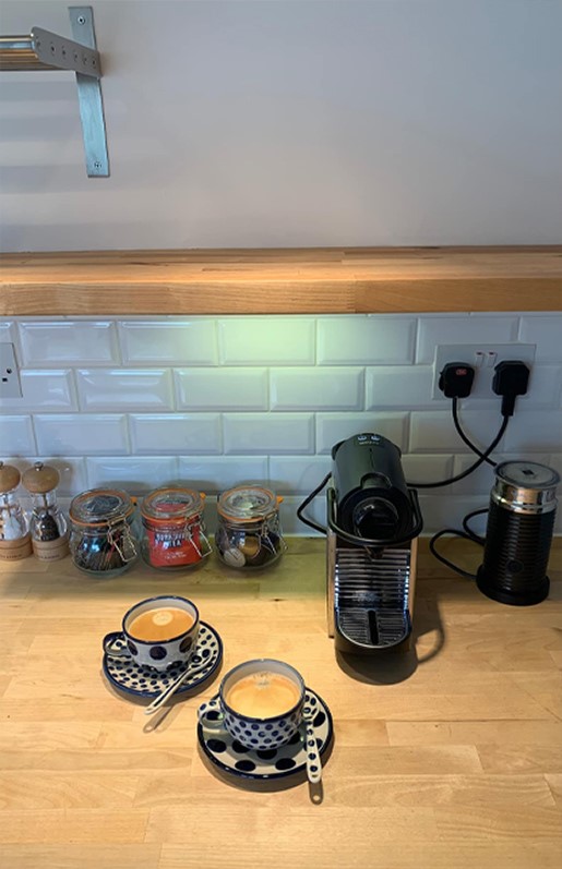 Kitchen with tea and coffee making facilities